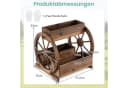 COSTWAY Blumenkasten Pflanzwagen mit 3 Kästen und Rädern Bild 5