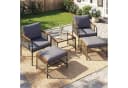 COSTWAY Gartenlounge-Set 5-tlg. PE-Rattan Bild 2