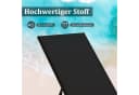COSTWAY Gartenliege 2-teilig verstellbar mit Tisch und Rollen Schwarz Bild 3