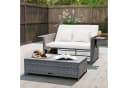 COSTWAY Loungebett mit verstellbarer Rückenlehne und Stauraum Bild 1