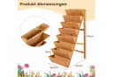 COSTWAY Blumenkasten Vertikales Hochbeet Tannenholz Orange Bild 4