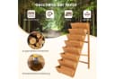 COSTWAY Blumenkasten Vertikales Hochbeet Tannenholz Orange Bild 5