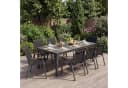 COSTWAY Gartenstuhl 2er Set Stapelbar mit Armlehnen Schwarz Bild 1