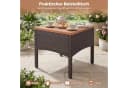 COSTWAY Balkonset Rattan 5-tlg. Braun mit Kissen Bild 5