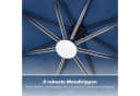 COSTWAY Sonnenschirm Balkonschirm 300 cm blau mit LED Bild 3