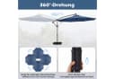 COSTWAY Sonnenschirm Balkonschirm 300 cm blau mit LED Bild 5