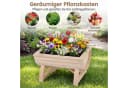COSTWAY Blumenkasten 2er Set Hochbeet Tannenholz Natur Bild 3