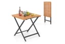 COSTWAY Klappbarer Gartentisch aus Akazienholz Beistelltisch Bild 2