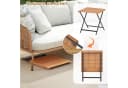 COSTWAY Klappbarer Gartentisch aus Akazienholz Beistelltisch Bild 3