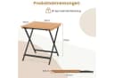 COSTWAY Klappbarer Gartentisch aus Akazienholz Beistelltisch Bild 5