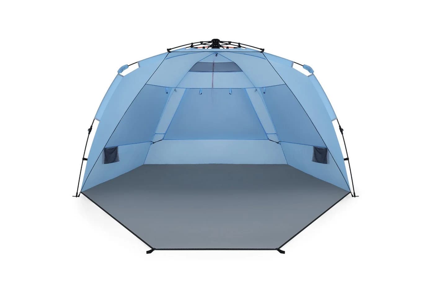 COSTWAY Strandmuschel Zelt 4 Personen Pop-up mit UV-Schutz - Bild 2