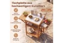 KOMFOTTEU Gartentisch Grilltisch mit Ablage Akazienholz Bild 3