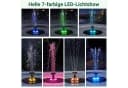 COSTWAY Solarbrunnen Grau mit LED Beleuchtung & 3 Düsen Bild 3