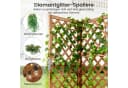 COSTWAY Eck-Blumenkasten mit Spalier Fichtenholz Braun Bild 3