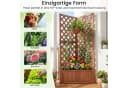 COSTWAY Eck-Blumenkasten mit Spalier Fichtenholz Braun Bild 4