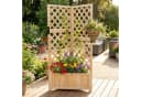 COSTWAY Eck-Blumenkasten mit Spalier Fichtenholz Natur Bild 2