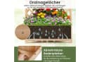 COSTWAY Eck-Blumenkasten mit Spalier Fichtenholz Natur Bild 3