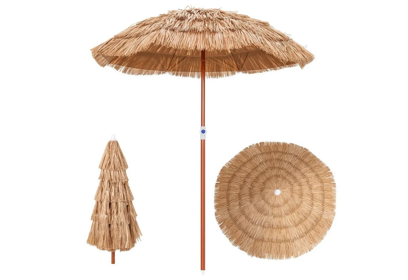 COSTWAY Hawaii Strandschirm 175cm Tropischer Sonnenschirm - Bild 2