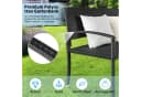 TLGREEN Gartenbank Polyrattan Sitzbank Wetterfest 2-Sitzer Parkbank Schwarz Bild 3