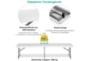 TLGREEN Gartenbank 2pcs Klappbar 181cm HDPE Stahlgestell Bild 3