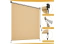 TLGREEN Senkrechtmarkise Vertikalmarkise HDPE-Schattentuch Khaki Bild 5