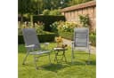 TLGREEN Klappstuhl 6-fach verstellbar Aluminium grau Bild 2