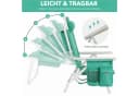 TLGREEN Campingstuhl Faltstuhl 5-fach verstellbar Himmelblau/Seegrün Bild 5