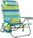 TLGREEN Campingstuhl Klappbar Aluminium Grün 5-fach Verstellbar Bild 2