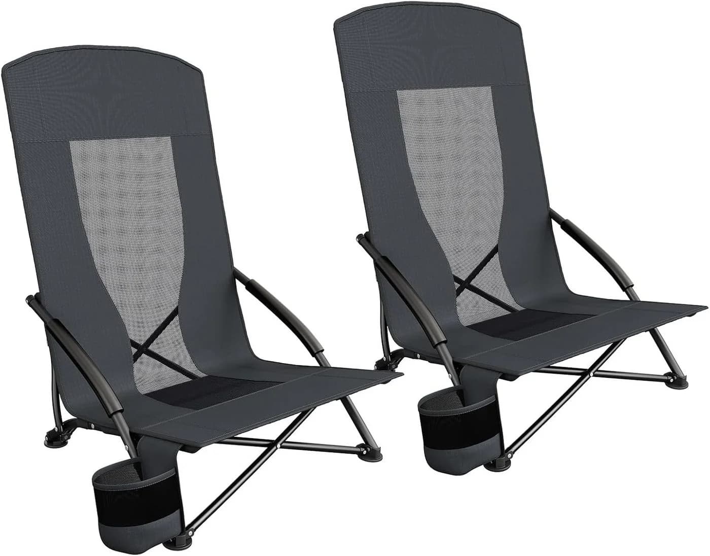 TLGREEN Klappstuhl Grau 150 kg Tragkraft mit Tragetasche - Bild 2