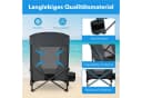 TLGREEN Klappstuhl Grau 150 kg Tragkraft mit Tragetasche Bild 5
