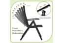 TLGREEN Klappstuhl 2er Set Schwarz Teslin-Gewebe verstellbare Rückenlehne Bild 4