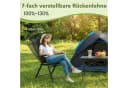 TLGREEN Klappstuhl 2er Set Schwarz Teslin-Gewebe verstellbare Rückenlehne Bild 5