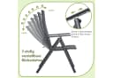 TLGREEN Klappstuhl 2er Set Grau Teslin-Gewebe Verstellbare Rückenlehne Bild 4