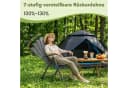 TLGREEN Klappstuhl 2er Set Grau Teslin-Gewebe Verstellbare Rückenlehne Bild 5