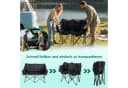 TLGREEN Campingstuhl Doppel Klappbar 320KG Belastbar Gepolstert Schwarz Bild 5
