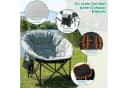 TLGREEN Campingstuhl Moonchair XXL Grau Klappbar 150kg Bild 4