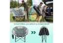 TLGREEN Campingstuhl Moonchair XXL Grau Klappbar 150kg Bild 5