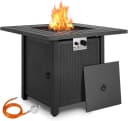 TLGREEN Gas Feuertisch 28/30 Zoll Outdoor Heiztisch mit Lavasteinen Bild 2