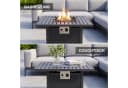 TLGREEN Gas Feuertisch 28/30 Zoll Outdoor Heiztisch mit Lavasteinen Bild 5
