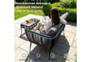 TLGREEN Gartenbank Polyrattan 2-Sitzer Sofa Schwarz Bild 4