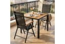 TLGREEN Garten-Essgruppe Aluminium WPC Tisch klappbar schwarz Bild 1