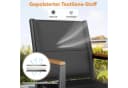 TLGREEN Stapelstuhl 4er Set Aluminium WPC Armlehne gepolstert Bild 5
