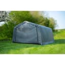 ShelterLogic Weidezelt Garage Polyethylen Grau 18 m² Bild 1