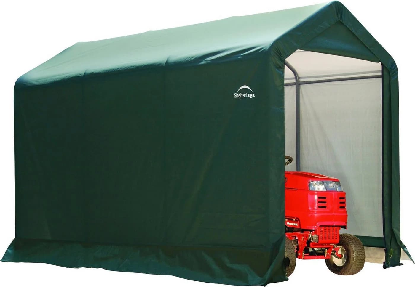 ShelterLogic Stahl Folien Zeltgarage Gerätehaus 3,24m² Grün 180x180x180 cm - Bild 4