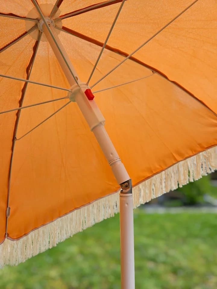 Meinposten Sonnenschirm Strandschirm UV-Schutz mit Fransen - Bild 5