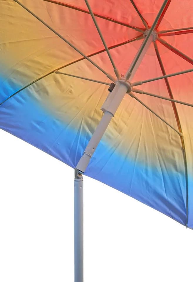 Meinposten Sonnenschirm blau gelb bunt UV 50+ 155 cm - Bild 5