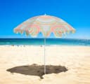 Meinposten Sonnenschirm Strandschirm UV 30+ Balkonschirm Blau Grün Bild 1