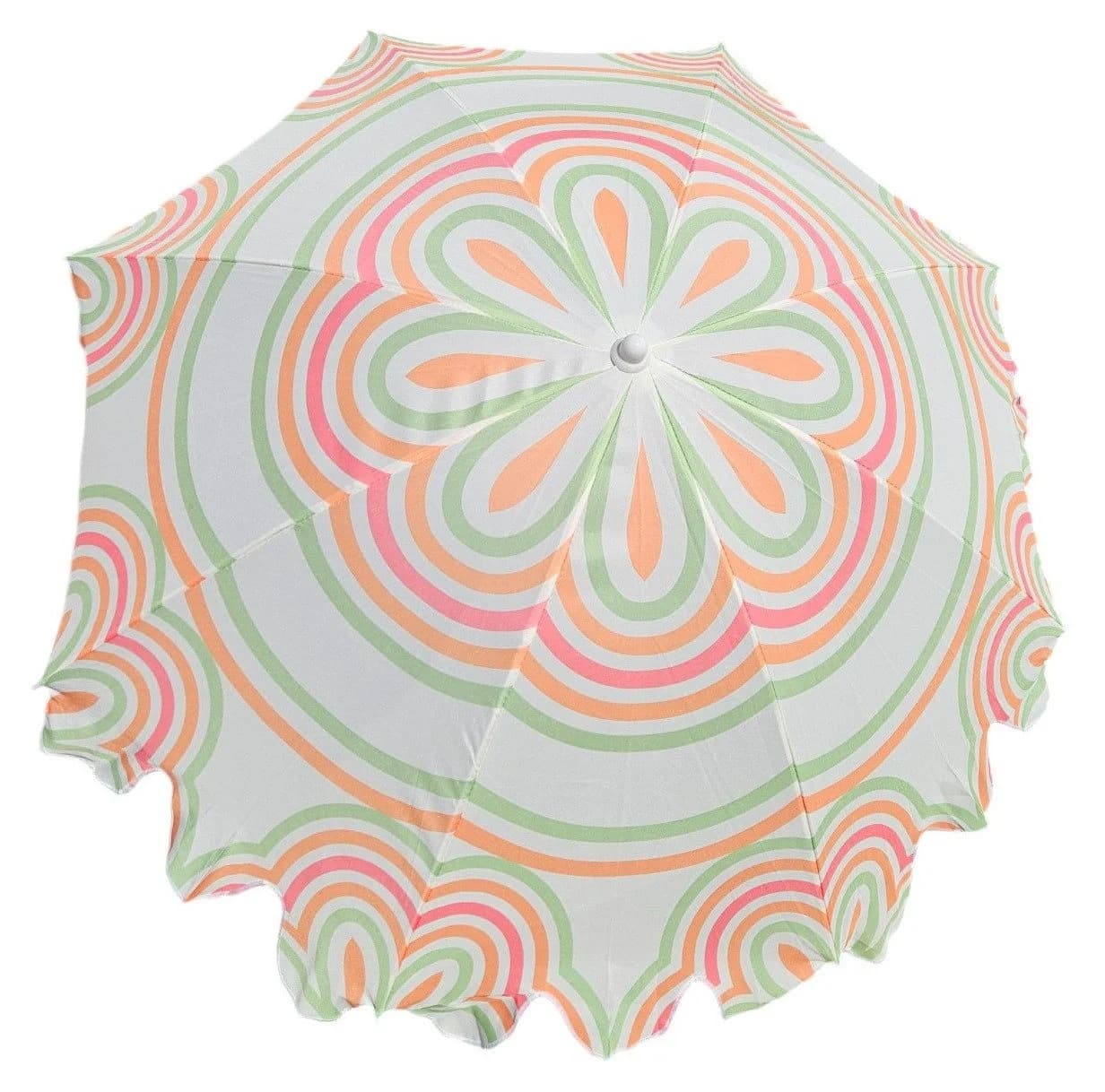 Meinposten Sonnenschirm Strandschirm UV 30+ Balkonschirm Blau Grün - Bild 4