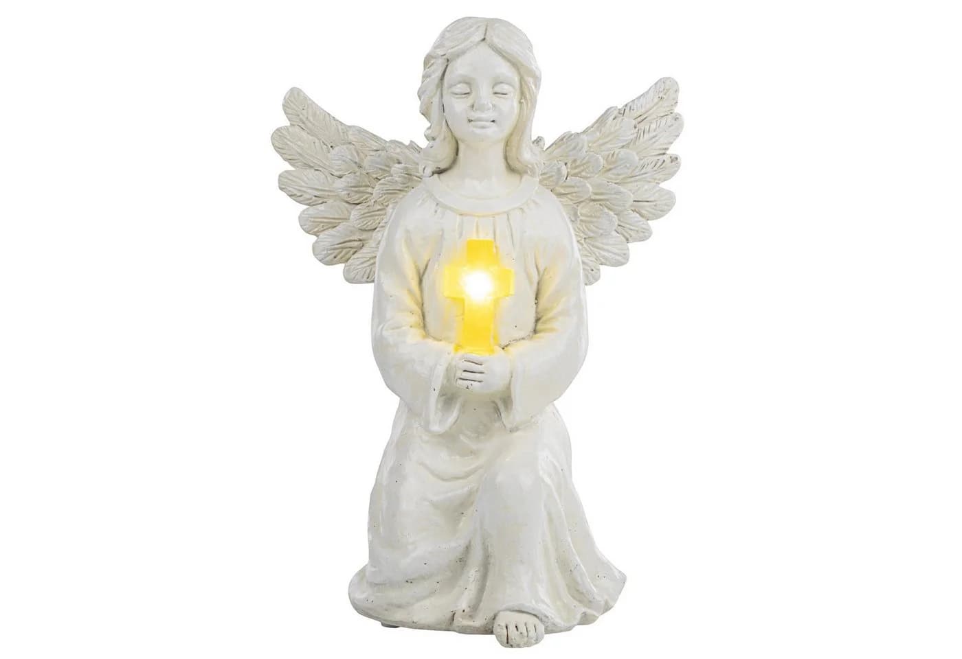 Meinposten LED Solar Engelfigur Weiß Garten- & Grabdekoration - Bild 2