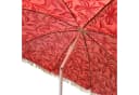 Meinposten Sonnenschirm BOHO Rot mit Fransen und UV-Schutz Bild 4